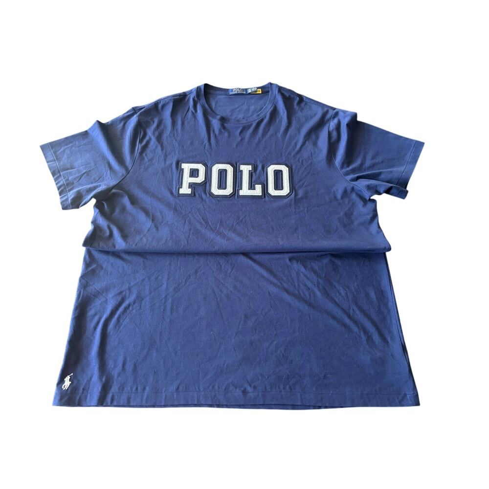Polo Ralph Lauren Men’s 2XLT Big & Tall Navy Varsity Logo T-Shirt